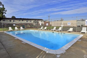 Blue cool swimming pool
